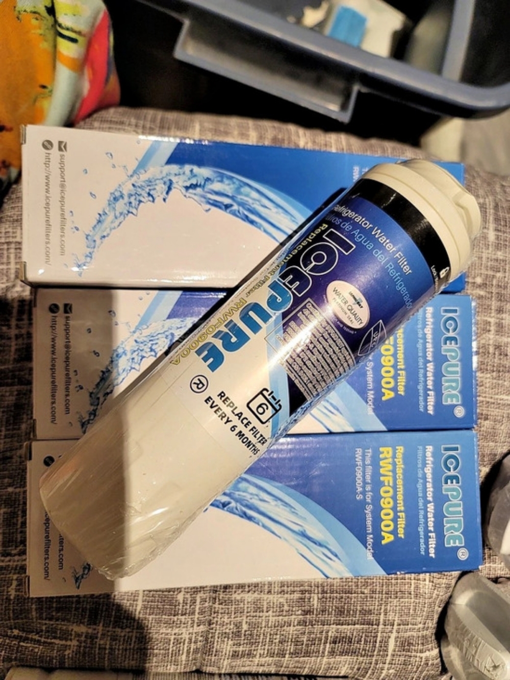 4 For Price Of 1 - ICEPURE RWF9000A Refrigerator Water Filter 4-Pack